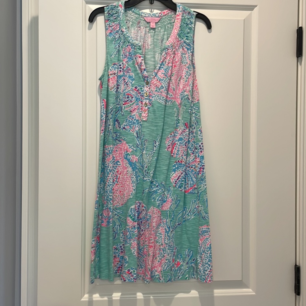 Lilly Pulitzer Dress. Size small. Turquoise, pink and white.
